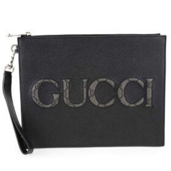 Gucci GG Supreme clutch Shoulder Bag black - Picture 1 of 8